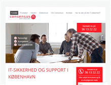 Tablet Screenshot of consensus-it.dk